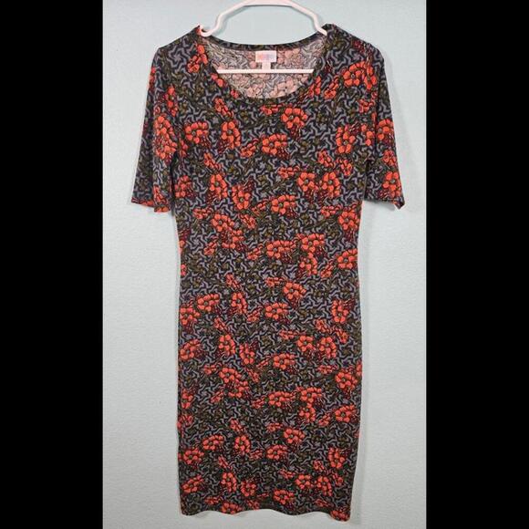 LuLaRoe Julia Women's Floral Print Dress - Size S - Picture 1 of 6